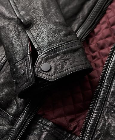 ジャケット・アウター Superdry Men's Seventies Leather Jacket 71z4O+gE7IL._AC_SX385_.jpg